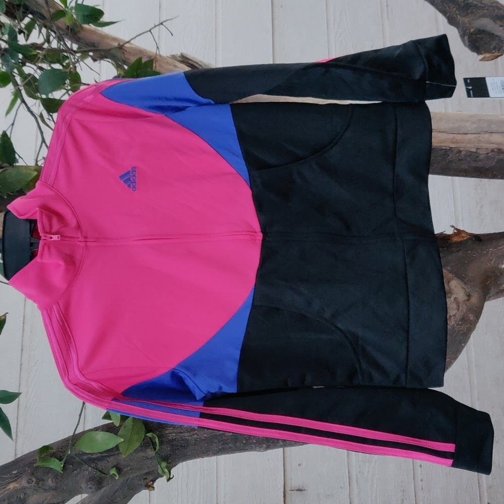 Adidas girls jacket size XL color magenta
